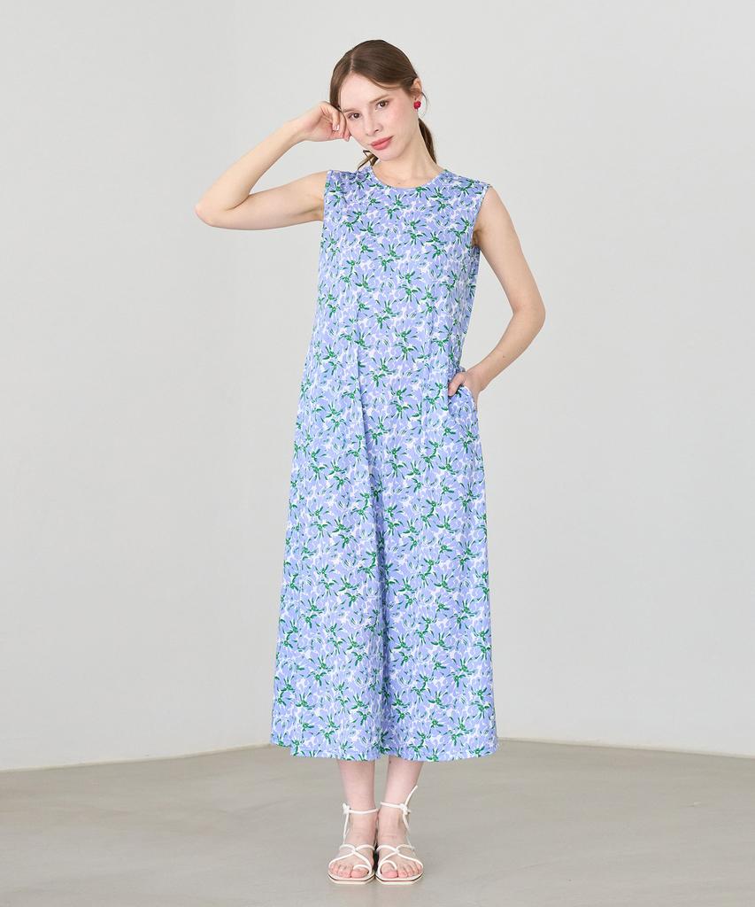 Bonide Resort Sleeveless Long Dress Large Flower