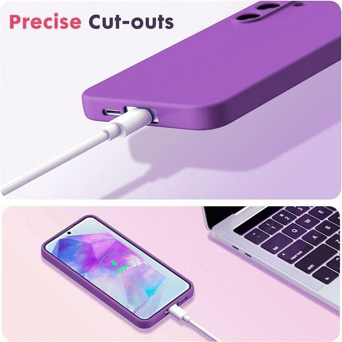 Coque Silicone - BOOLING - pour Samsung Galaxy S26 Plus - Protection Anti-Rayures Antichoc - Violet