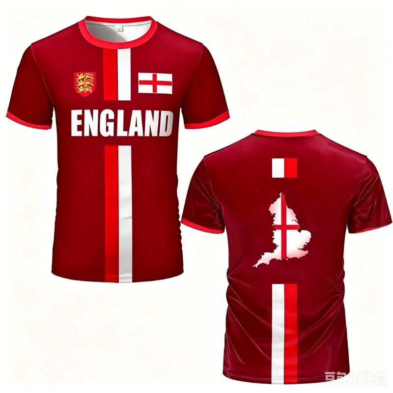 England Soccer Jersey Men S Sports T Shirt Family Style Casual for Adults Kids Sportswear for Sports Fitness Training