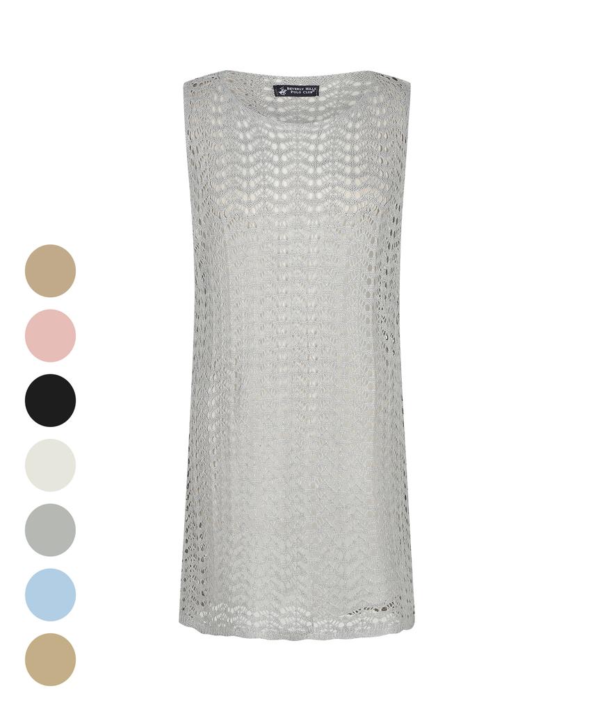 BHPOLOCLUB Women'S Summer Scaly Sleeveless Dress 7 Colors Op108