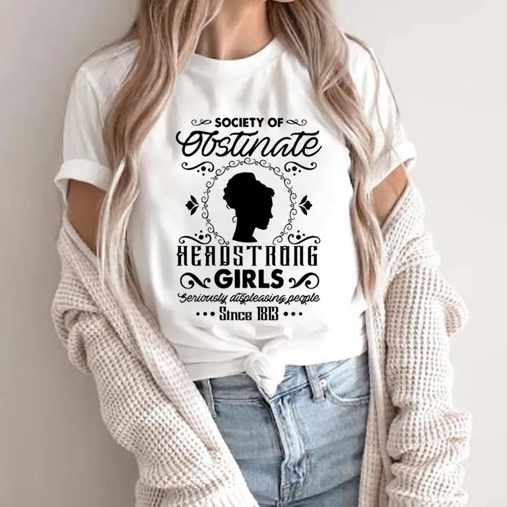 Society of Obstinate Headstrong Girls T Shirt Funny Bookish Shirt Jane Austen T-Shirt Pride and Prejudice Tshirt Feminist Tee