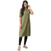 Aurelia RayonBlend Solid Regular Kurta For Women