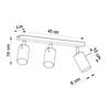 Plafon Ring 3 Gu10 Chrom Sollux Sl.0729