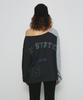 Saendeulig One Shoulder Color Block T-Shirt_Charcoal