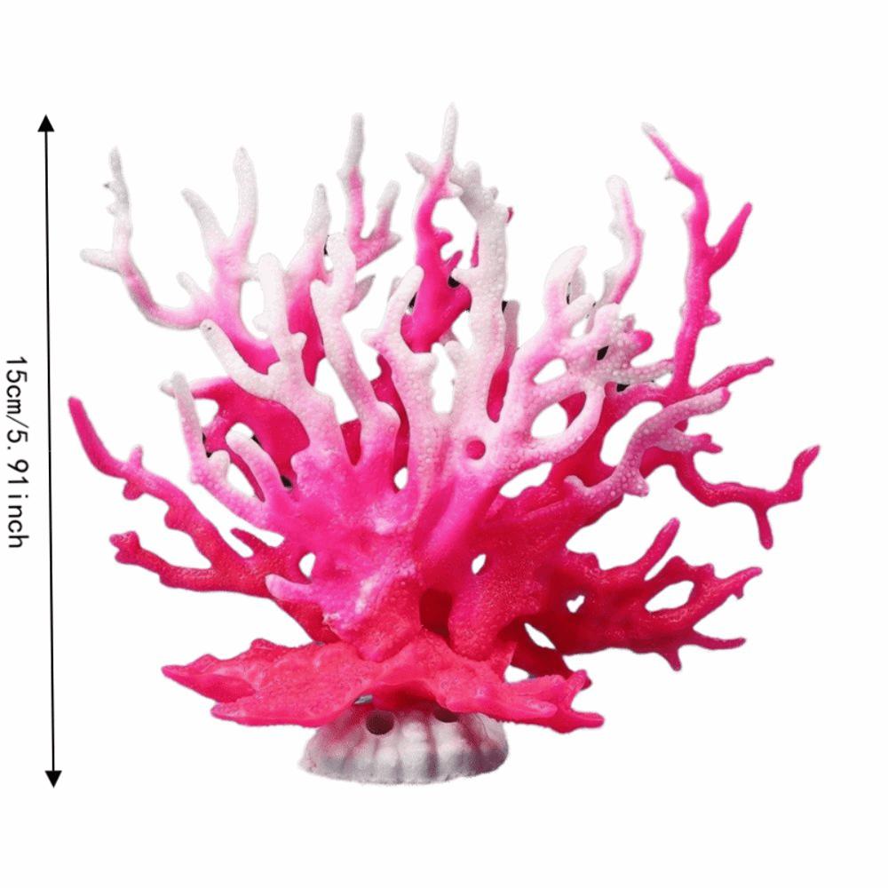 Lifelike Artificial Coral Ornament Plastic Fake Coral for Fish Tank Home Decoration