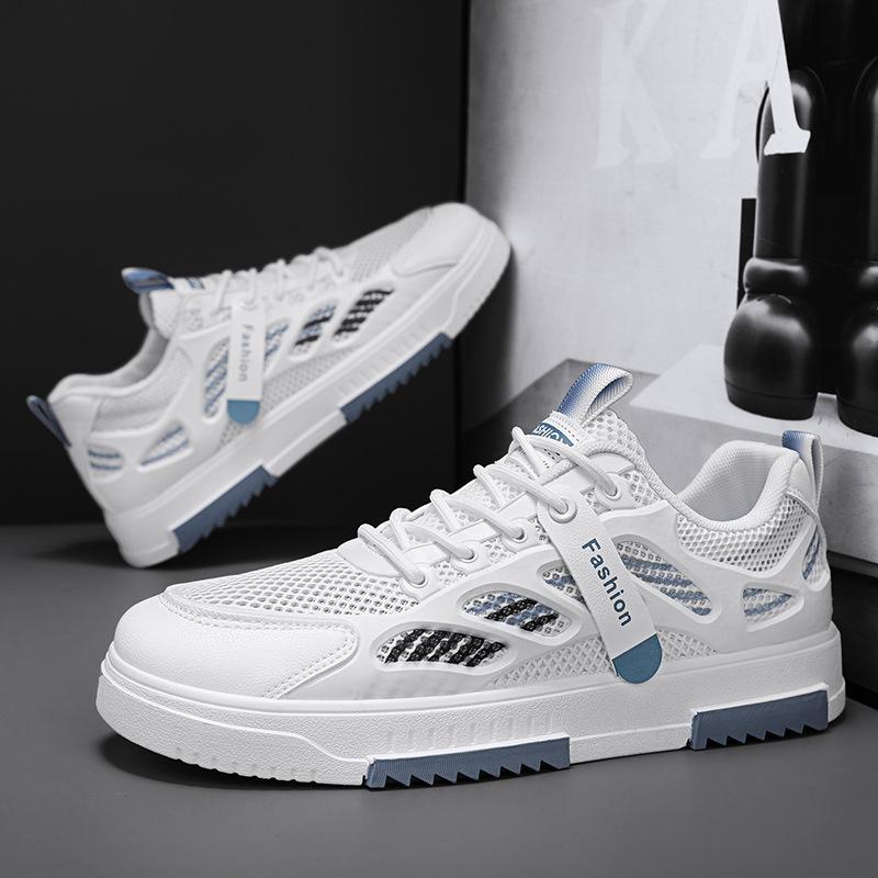 New spring and autumn leisure sports thick-soled wear-resistant mesh breathable board shoes