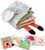 MamimamiHome Cloth Book for Babies 0-1 Year Old - Washable Cloth Toy with Sound, Finger Play, Educational Toy for Babies and Toddlers - Perfect for Ba