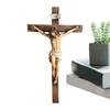 9.6" Christian Gift Religious Jesus Cross Crucifix Statue Resin Saint Catholic Figurine Crafts Wall Hanging Ornament