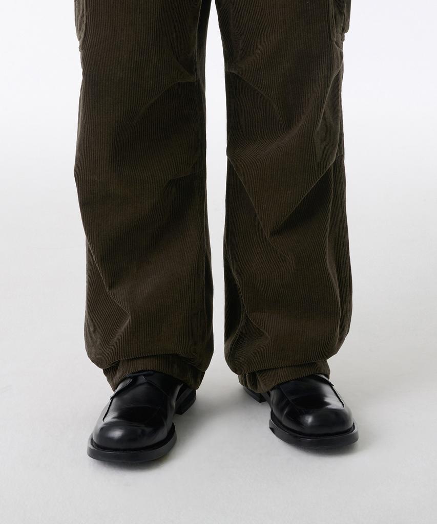 MUSINSA STANDARD Corduroy Parachute Cargo Pants [Dusty Khaki]