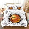Basketball Duvet Cover Set Hit The Broken Wall Ball Theme Bedding Set For Kids Teens Queen King Size Soft Quilt Cover026