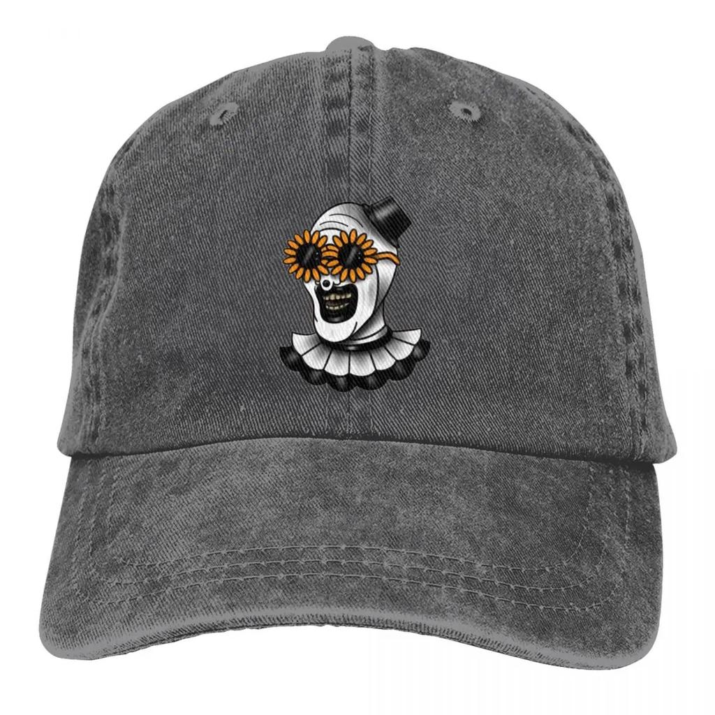 2026 Terrifier Clown Horror Movie Scary Merchandise Unisex Style Baseball Cap Distressed Cotton Caps Hat Vintage Workouts Headwe
