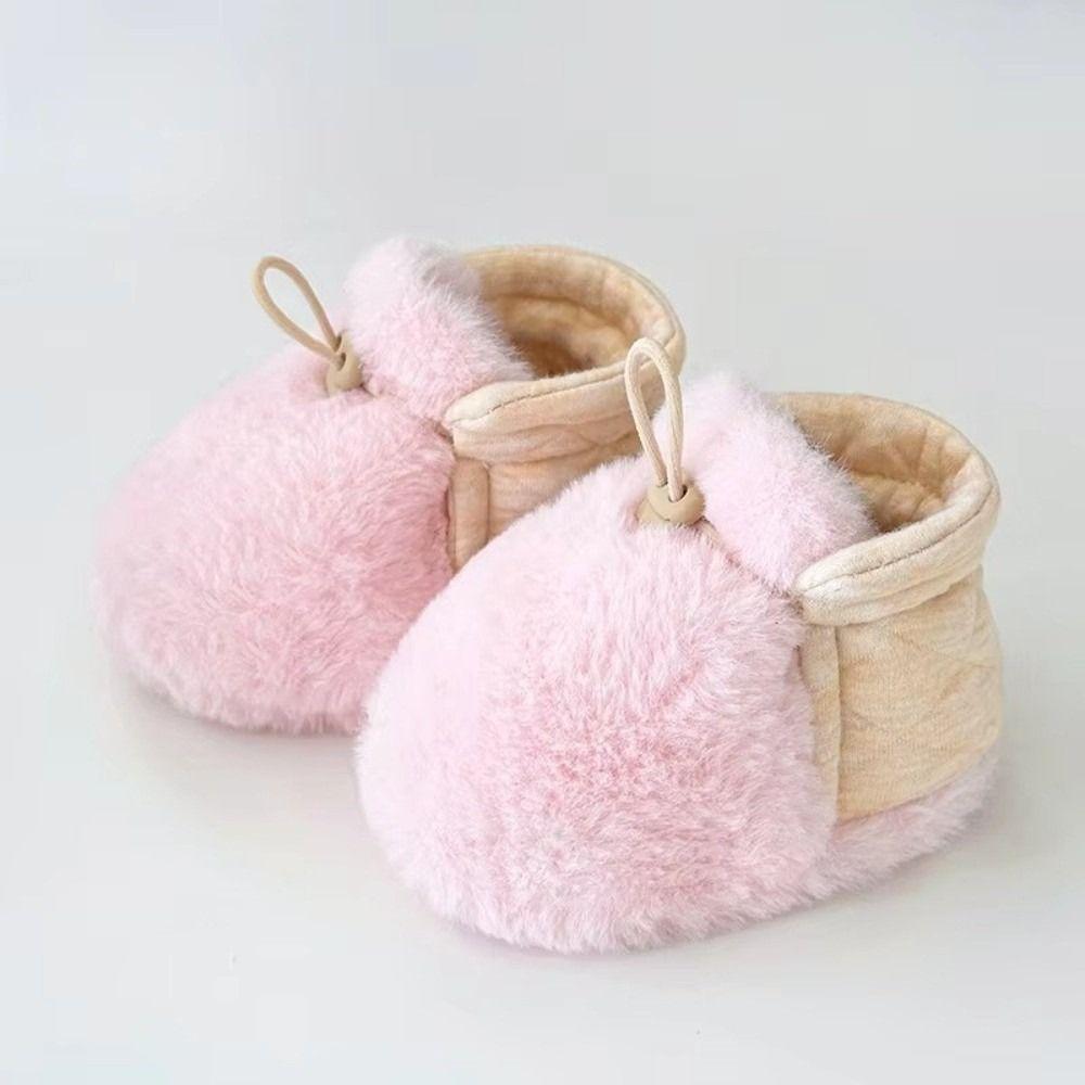 Plush Newborn Baby Shoes Soft Anti-Slip Socks Slipper Casual Infant Toddler Crib Boots Girls Boys