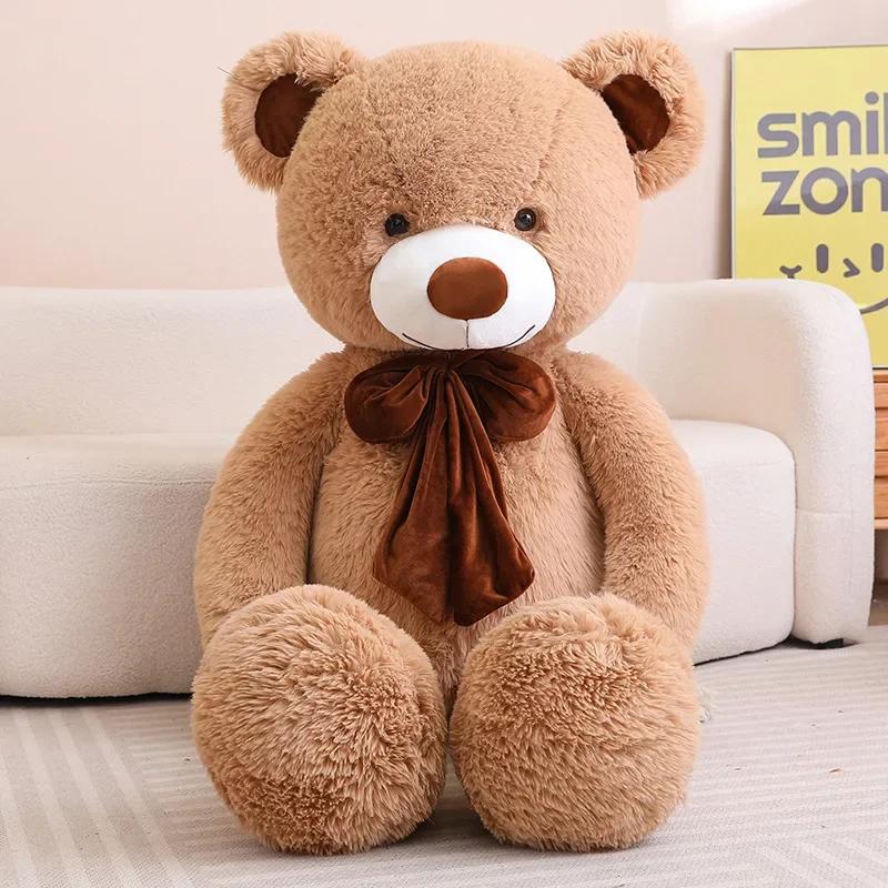 80/100cm Big Size Bear Plush Toy Giant Stuffed Animals Birthday Valentines Day Gift Soft Pillow Dolls Grilfriend Girl