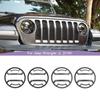 Przednie reflektory samochodowe dekoracja pokrywy lampy osłona reflektora dla Jeep Wrangler JL dla JT Gladiator 2018 Up akcesoria samochodowe