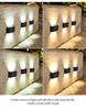 Outdoor 6/8/10 LED Solar Garden Light Solar Wall Lamp Up And Down Luminous Waterproof Solar Powered Wall Washer Light Yard Street Decor