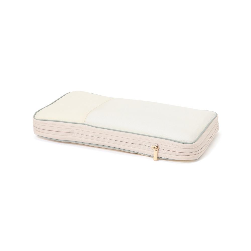Franc Franc Japan Bi Color Satin CoMpression Organizer Mint Ivory M