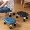 1 peça Banco baixo rolante com rodas - Banco de pés de plástico elegante e durável - Ideal para banho, perfeito para trocar sapatos e organização