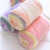 100g Rainbow Cotton Colorful Long Section Dyed Pattern Thread Handwoven Sweater Scarf Blanket Seat Cushion Doll Yarn Ball