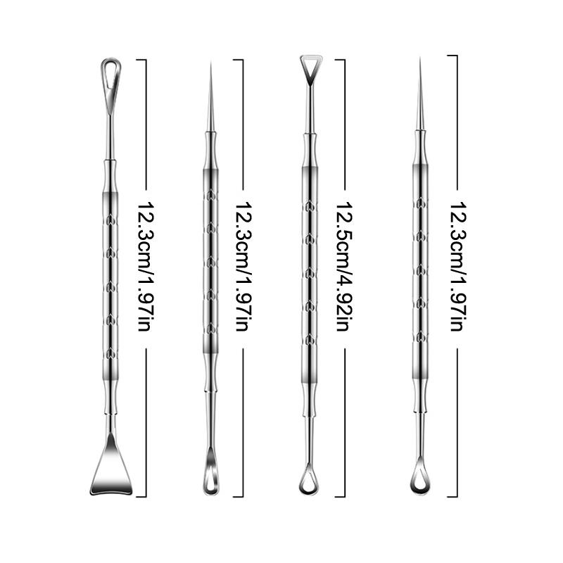 Remover Pimple Popper Tool Whitehead Popping Zit Nose Face Blemish Extractor Cleanser Blackhead Acne Needle Removing Treatment
