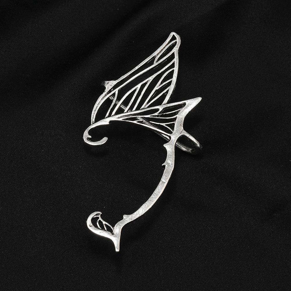 Fashion Accessories Ear Contour Earrings Creative Elf Wings Alloy Retro Ear Hanging Women