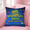 Game Geometry cartoon Dash   Pillow Cover Design cushion Cover decor Holiday Decorati