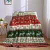 Christmas Elk Party Flannel Blanket Warm Soft Halloween Christmas Couch Warm Cozy Decorative Decor Gift for All Season