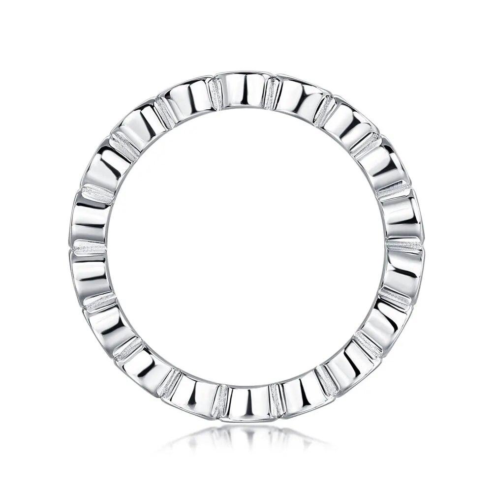 D Color 3mm Round Moissanite Ring S925 Sterling Sliver Plated 18k White Gold Fine Jewelry Wedding Engagement Rings For Women