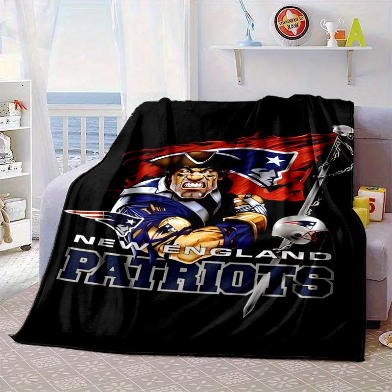 Abbigliamento New England Patriots Coperta Portatile/Coperta Morbida Coperta per Letto Adatta per Viaggi Campeggio Soggiorni Uffici Divani Regali per Fan