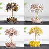 Décoration Arbre en Cristal Avec Quartz Naturel Pour Maison Bureau Cadeau Cadeau Pour Adolescents
