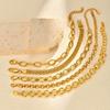 316L Stainless Steel Bracelet, 18K Gold Plated Chain Bracelet Bangle, Waterproof Women's Jewelry Gift For Party
