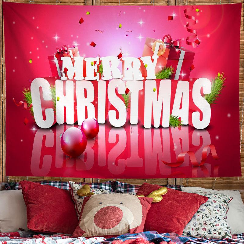 Kersttapijt Feestelijk Decor Thuis Woonkamer Slaapkamer Achtergrond Tuin Posters voor Buiten Grote Muur Hangende Strandlaken