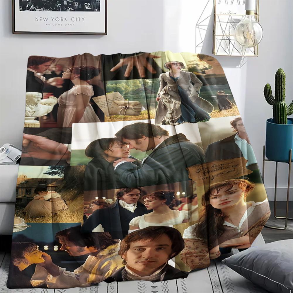 Pride and Prejudice2005 Pattern Flannel Blanket, High Quality Comfortable for All Seasons, Home Decor, Warmth and Comfort, Perfect for Gifts.
