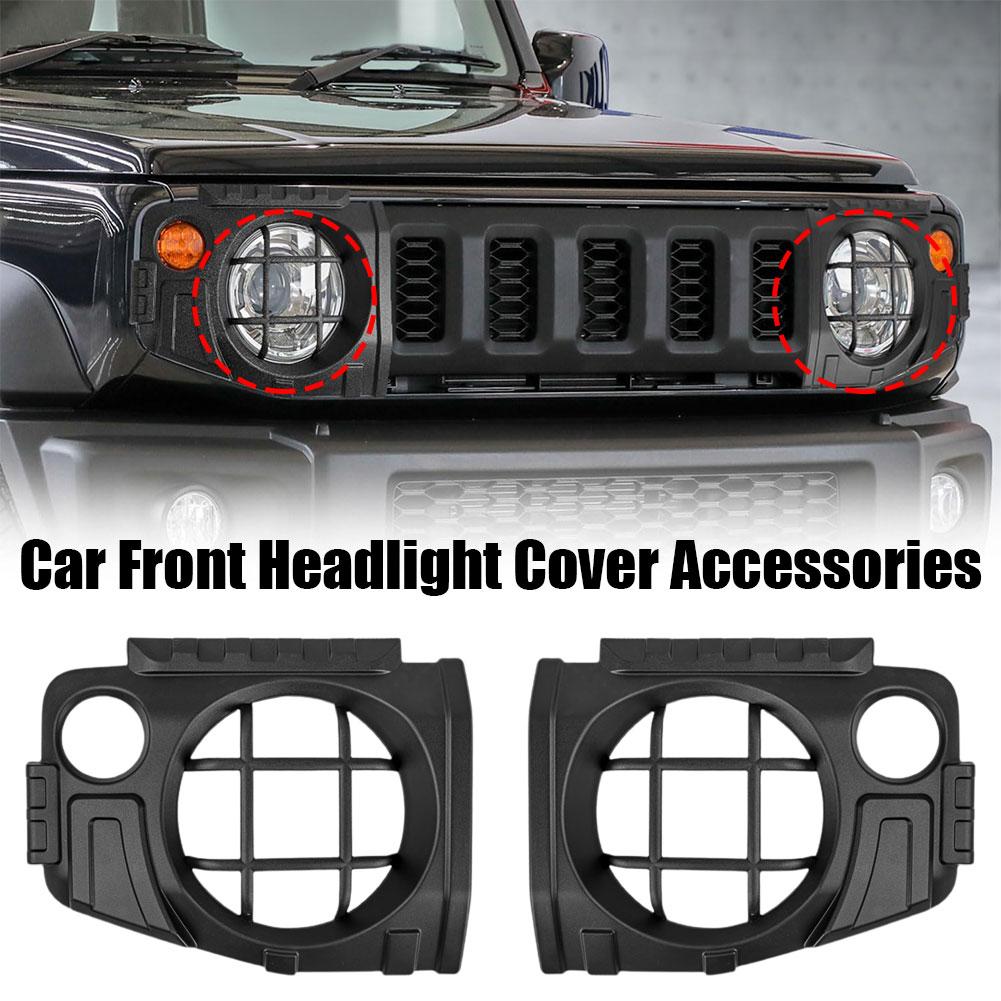 2Pcs Car Front Headlight Cover Accessories for SUZUKI Jimny JB64 JB74W 2019-2024 Modified Headlight Protective Cover