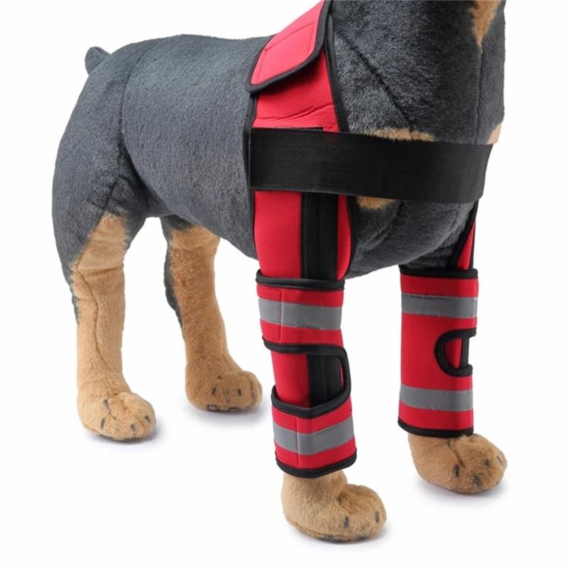 New Dog Elbow Brace Protector Anti-Lick Wound Soft Breathable Pain Relief Shoulder Support Elbow Sleeves Pads for Canine Elbow