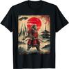 Samurai Bigfoot Japanese UFO Vintage Graphic Ukiyo-e Art T-Shirt