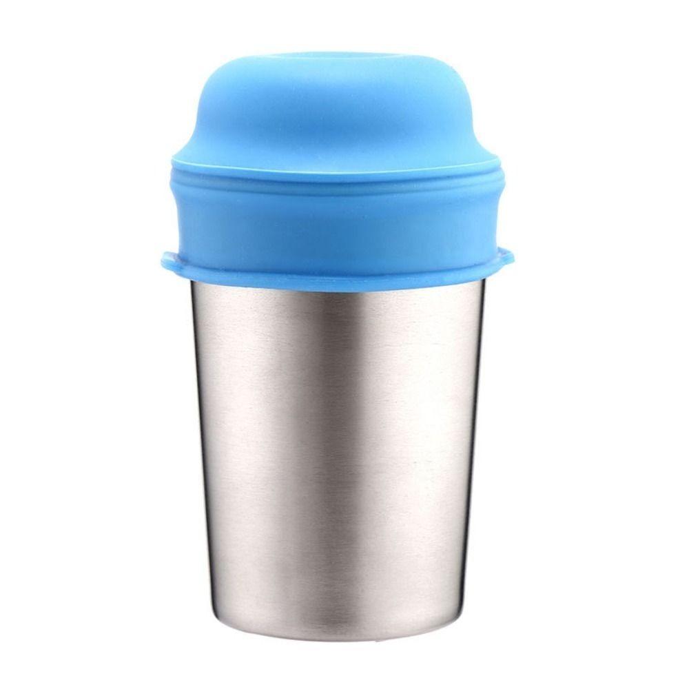 With Straw Hole Silicone Sippy Cup Lid Spill-Proof Straw Cup Cover Leakproof Water Bottle