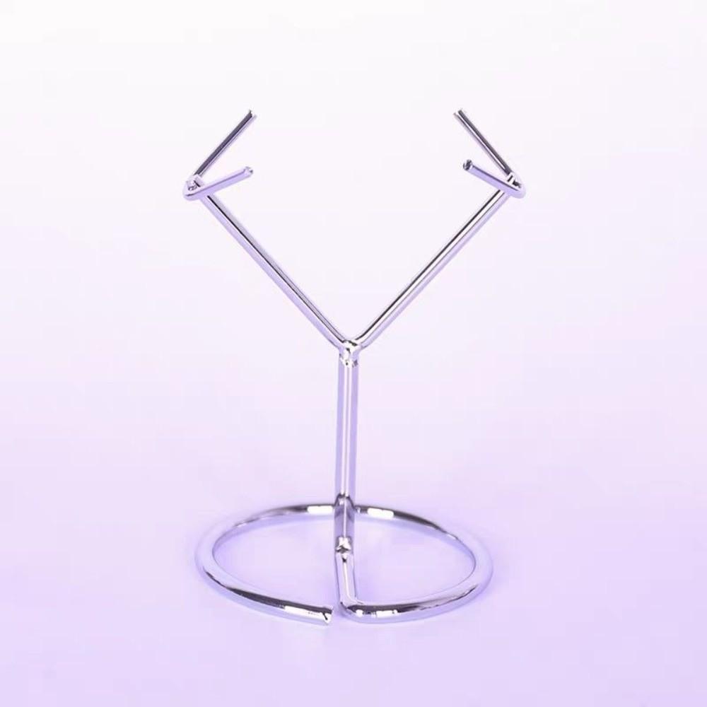Rhombic Flaky Crystal Display Stand Metal Crystal Holder Agate Display Shelf  Home Decor