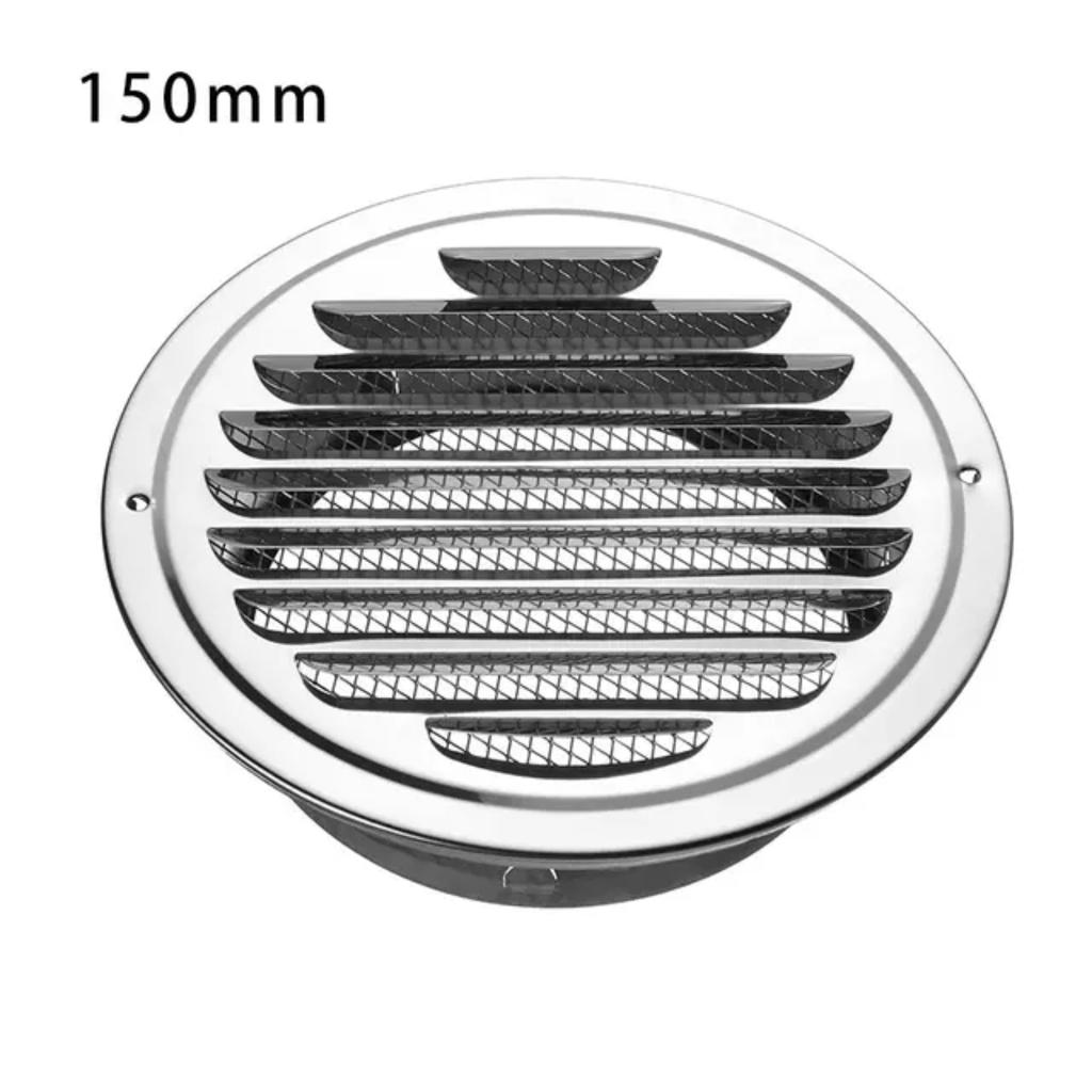Stainless Steel Exterior Wall Air Vent Grille Various Size Round Ducting Ventilation Grilles Office Air Vent