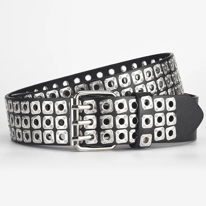 Punk Style Rivet Belt For Men And Women, Ideal Choice for Gifts