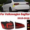 For Volkswagen VW Sagitar 2015 2016 2017 2018 Auto Parts Rear Tail Light Warning Brake Light Signal Lamp Car Taillight Assembly