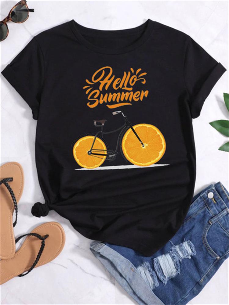 Maycaur Nieuwe Zomer Grappige Watermeloen Fruit Print Dames T-shirt Harajuku Witte T-shirts Cartoon Casual Dames Tops Vrouwelijke Kleding