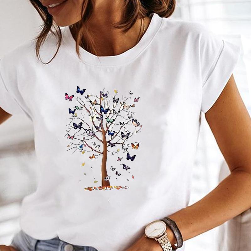 Tricou cu imprimeu în stilul anilor 90 pentru femei Tendință de păpădie Tricou cu mânecă scurtă pentru femei Îmbrăcăminte pentru femei Casual Vară Tricou cu grafic
