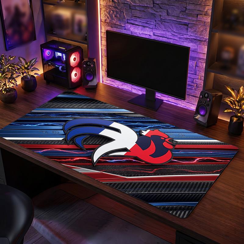 France Football Crest Mouse Pad, Extended Non Slip Rubber Desk Mat for Gaming Office Laptop Fan Gift