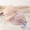 Sun Protection Uv Protection Sunshade Hat Fisherman Hat Vintage Women Bucket Cap Outdoor Shade Bucket Cap Breathable Bucket Hats Mesh Patchwork Hat