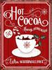 Christmas Hot Drink Metal Tin Sign Bakery Coffee Shop Bar Dessert House Vintage Wall Decor Poster Home Kitchen Decoration Plaque