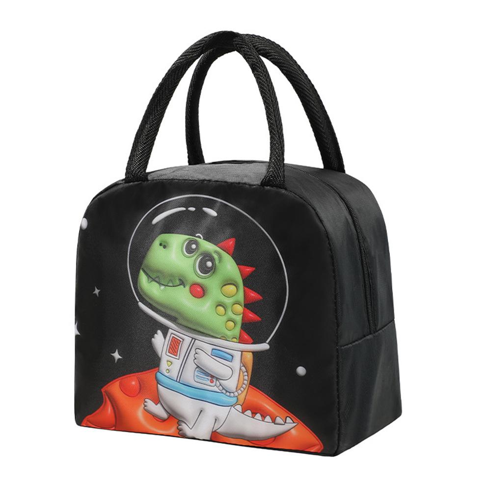 Cartoon Animal Pattern Lunch Bag Thickened Handheld Large Capacity Bento Bag