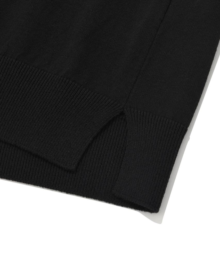 COVERNAT Basic Collared Knit Black