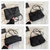 Grote capaciteit Crossbody vierkante tassen Casual ketting dames oksel tassen Mode gewatteerd All-match Winter eenvoudig voor meisjes winkelen
