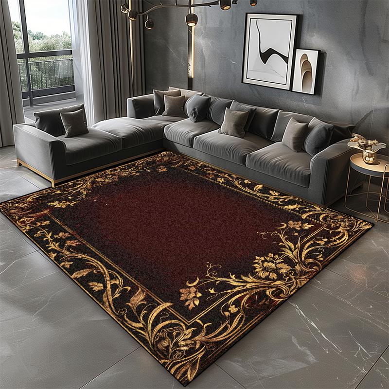 Schwarzer Marmor Teppich Wohnzimmer Luxus Dekoration Zuhause Sofa Waschbar Große Teppiche 200x300 Schlafzimmer Rutschfest Kurzer Samt Bodenmatten