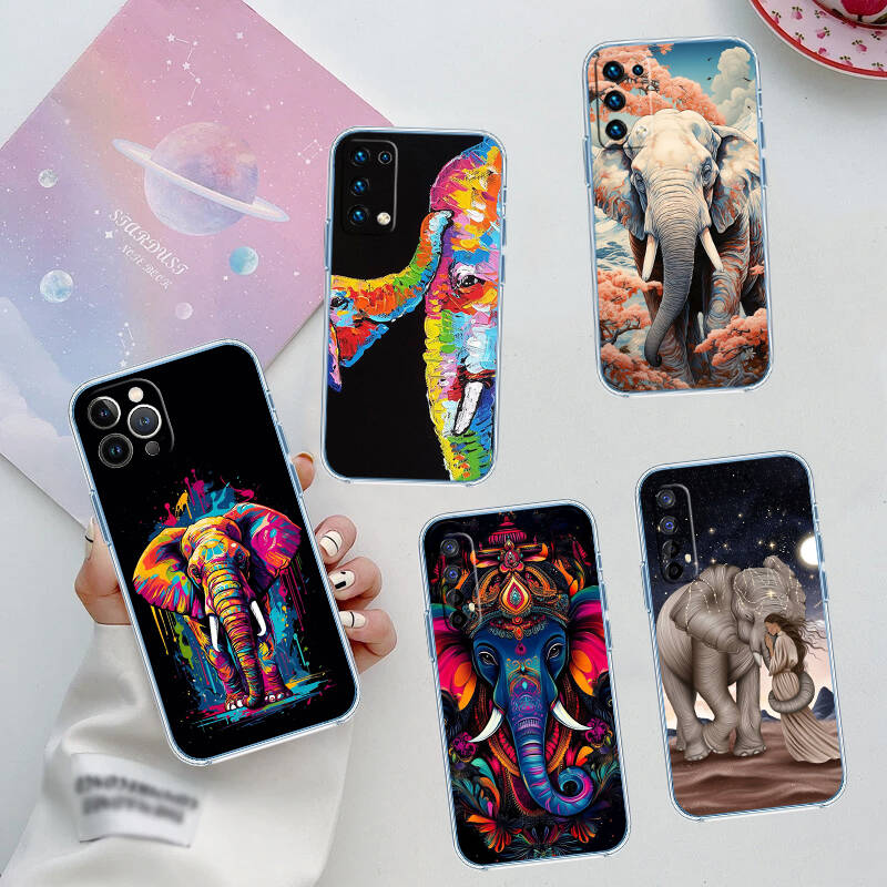 Animal Elephant Phone Case for Motorola Edge 20 30 S30 40 50 Fusion Lite Plus Pro Neo Ultra One Hyper Power Action Zoom Macro Vision